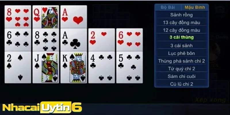 Mậu Binh và nghệ thuật sắp xếp bài giúp bạn luôn chiếm ưu thế