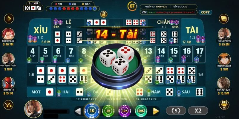 Cửa cược xí ngầu tài xỉu