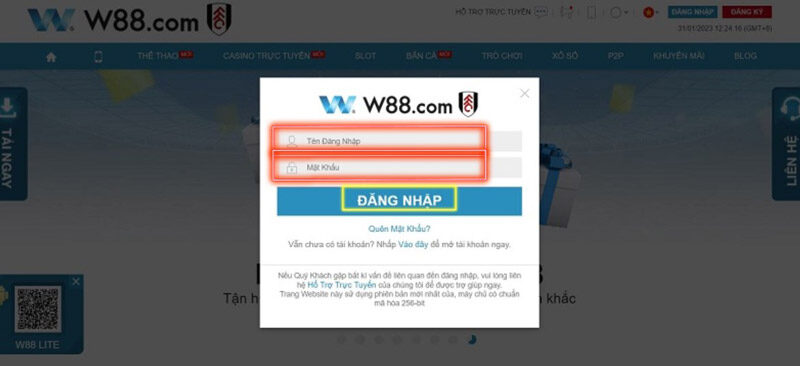 Đăng nhập W88 để nhận ngay quà điểm danh hằng ngày