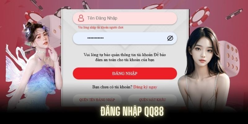 Quy trình Đăng nhập qq88