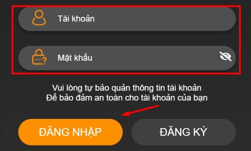 Giao diện đăng nhập của 789bet vô cùng đơn giản