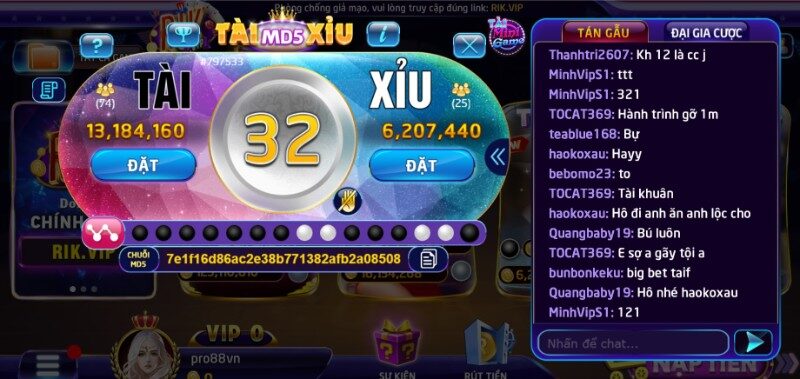 Tài xỉu Rikvip