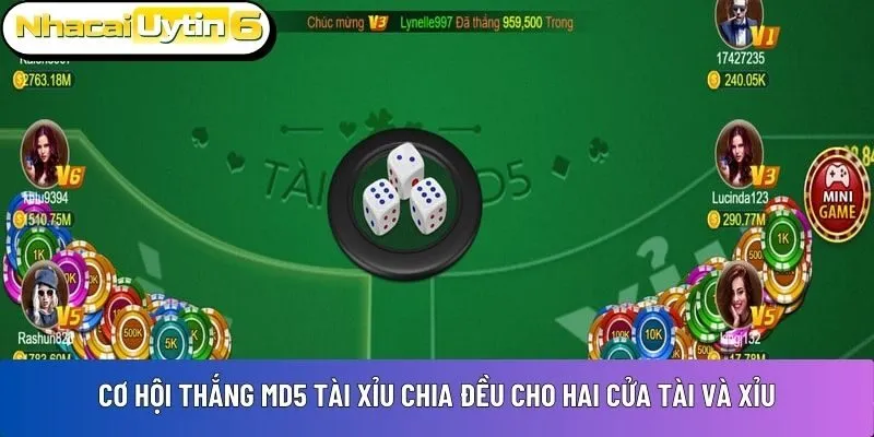 Cơ hội thắng MD5 tài xỉu 