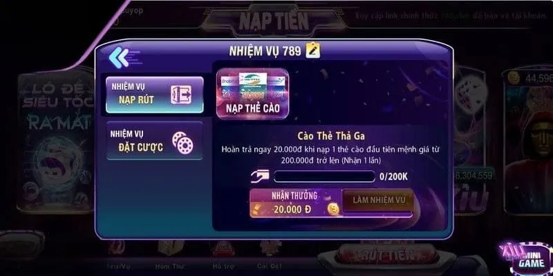 Nhận hoàn trả ngay 20K khi nạp thẻ đầu tiên