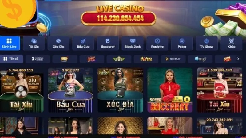 Kho trò chơi đa dạng mang đến lựa chọn phong phú cho người chơi.