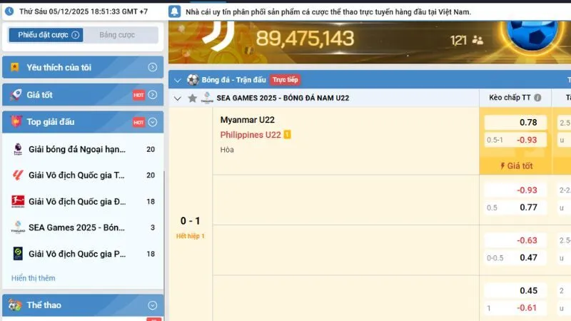 Kho kèo bóng đá phong phú mang lại trải nghiệm đặt cược tuyệt vời