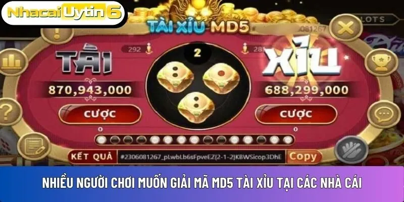  giải mã MD5 tài xỉu tại các nhà cái