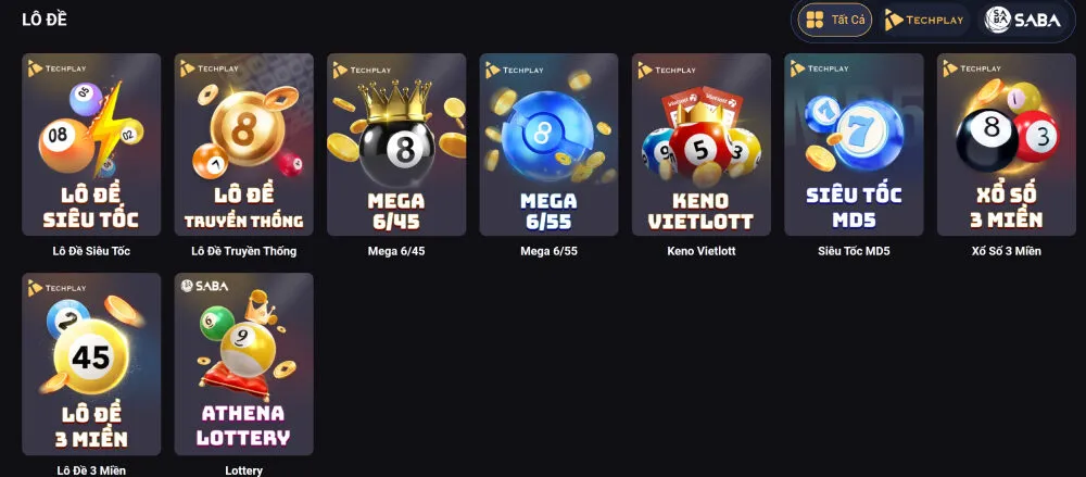 Tất cả các dạng xổ số lô đề đều có tại Hay88