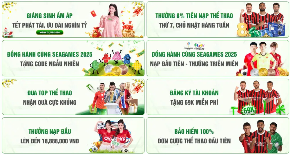 Hàng loạt khuyến mãi được tung ra cho anh em cược thủ