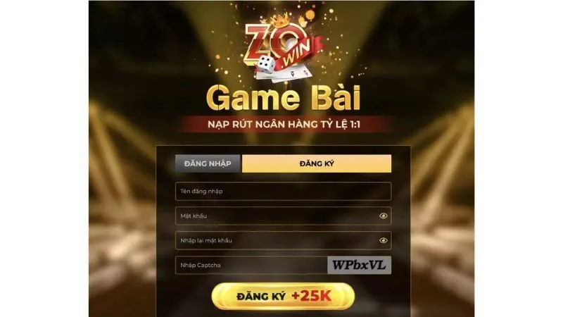 Chương trình tặng 25k Zowin hỗ trợ trải nghiệm miễn phí.